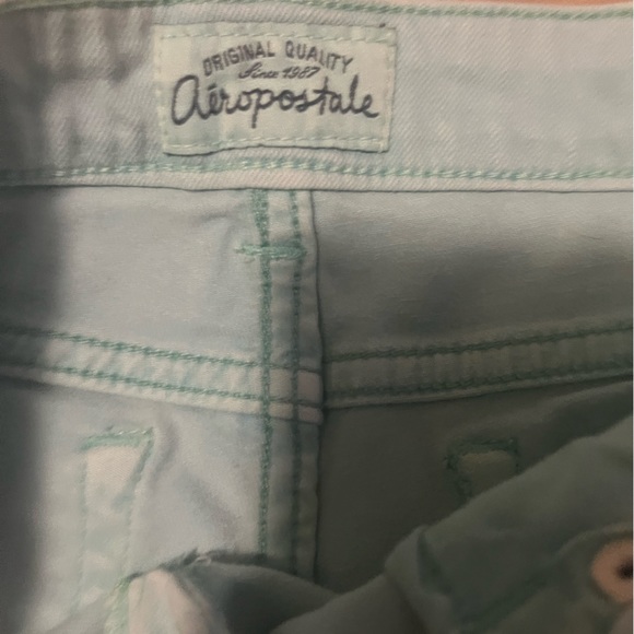Aeropastle midi shorts. Teal and Pink. Size 00. - Picture 3 of 5